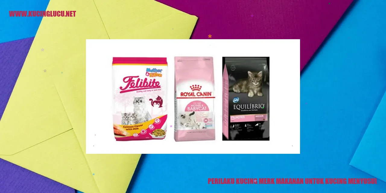 Perilaku Kucing merk makanan untuk kucing menyusui
