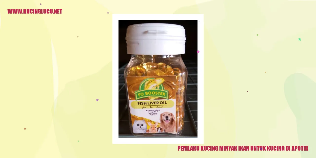 perilaku kucing minyak ikan di apotik