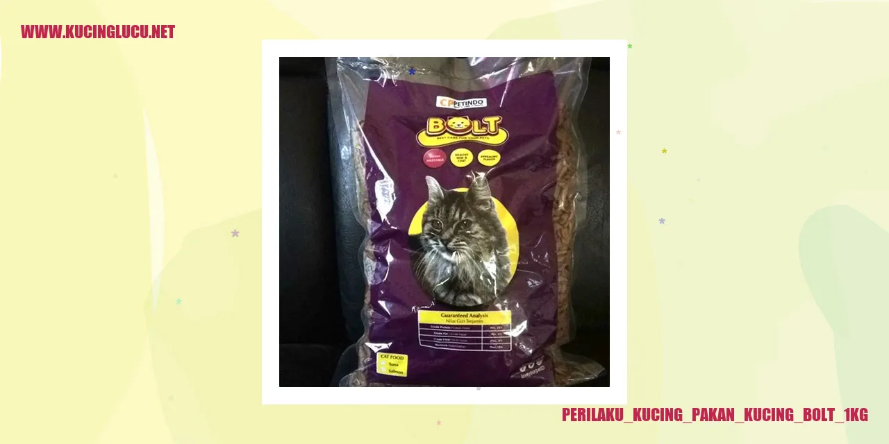 Perilaku Kucing Pakan Kucing Bolt 1kg