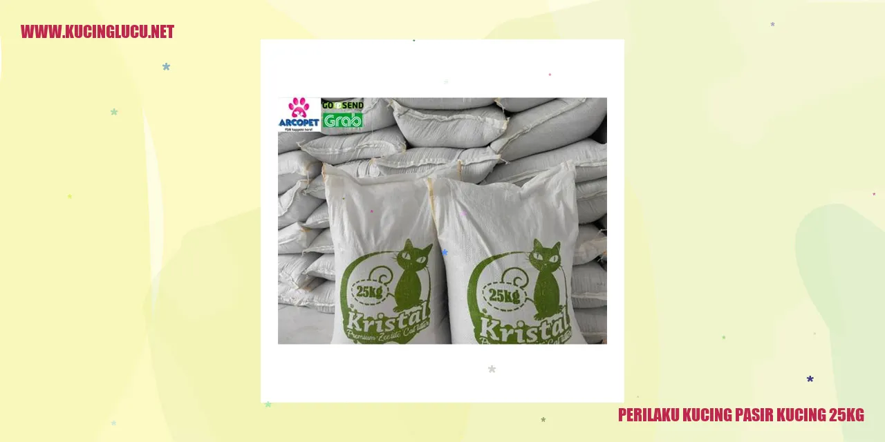 Perilaku Kucing pasir kucing 25kg