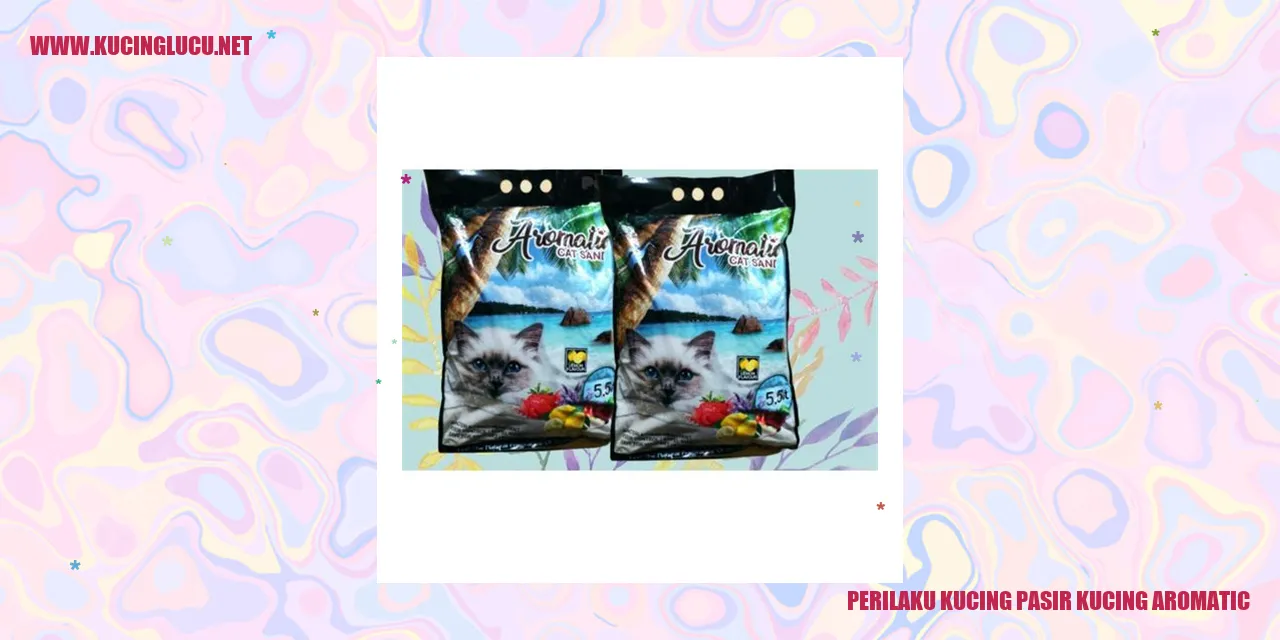 Gambar kucing pasir kucing aromatic