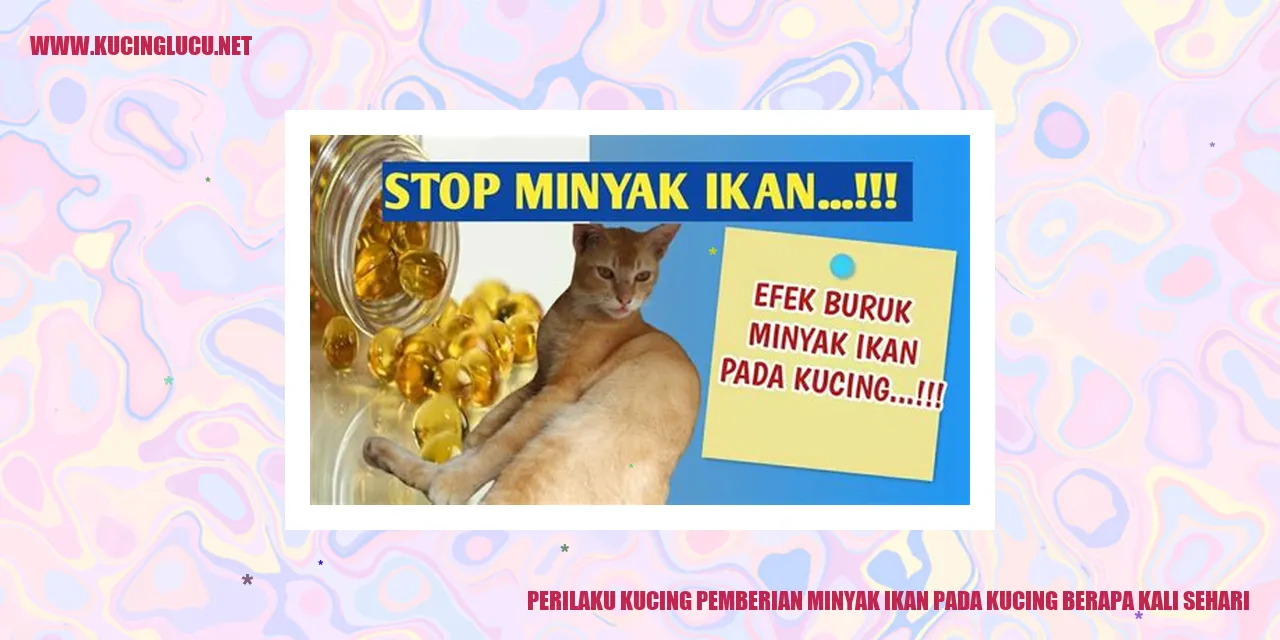 Gambar Perilaku Kucing Pemberian Minyak Ikan