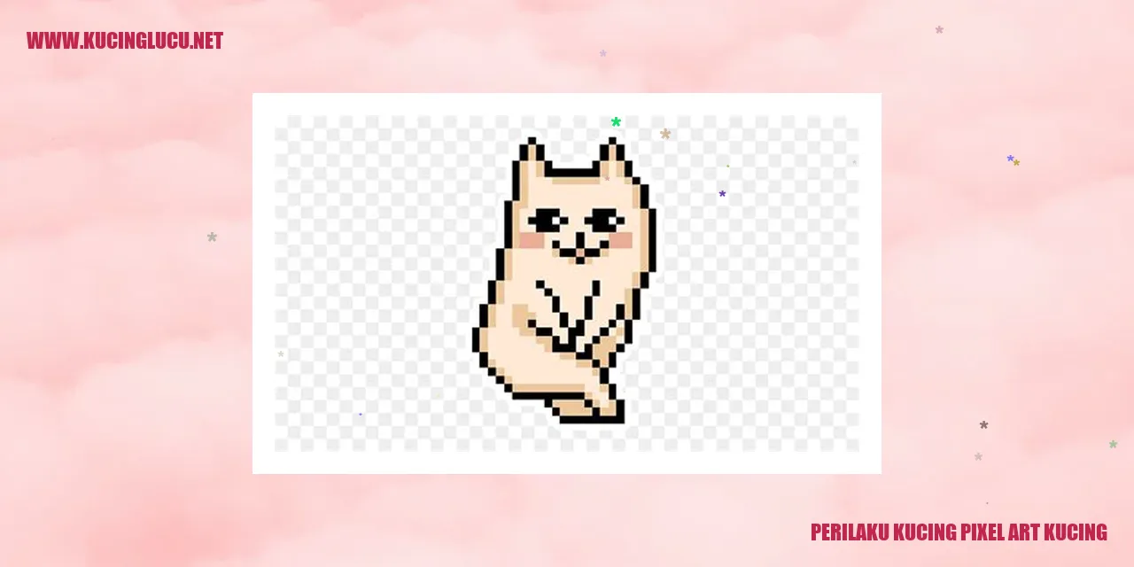 Gambar pixel art kucing