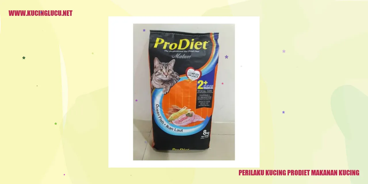 Perilaku Kucing Mengonsumsi Makanan Kucing Prodiet