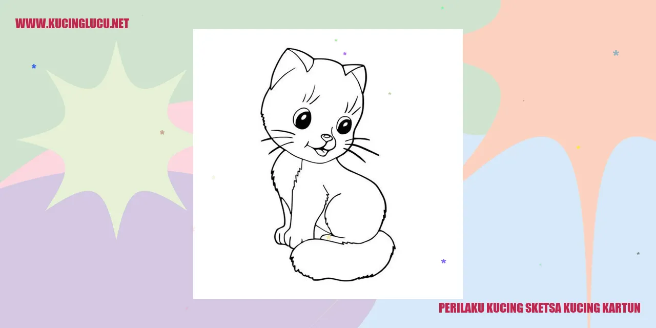 Sketsa kucing kartun