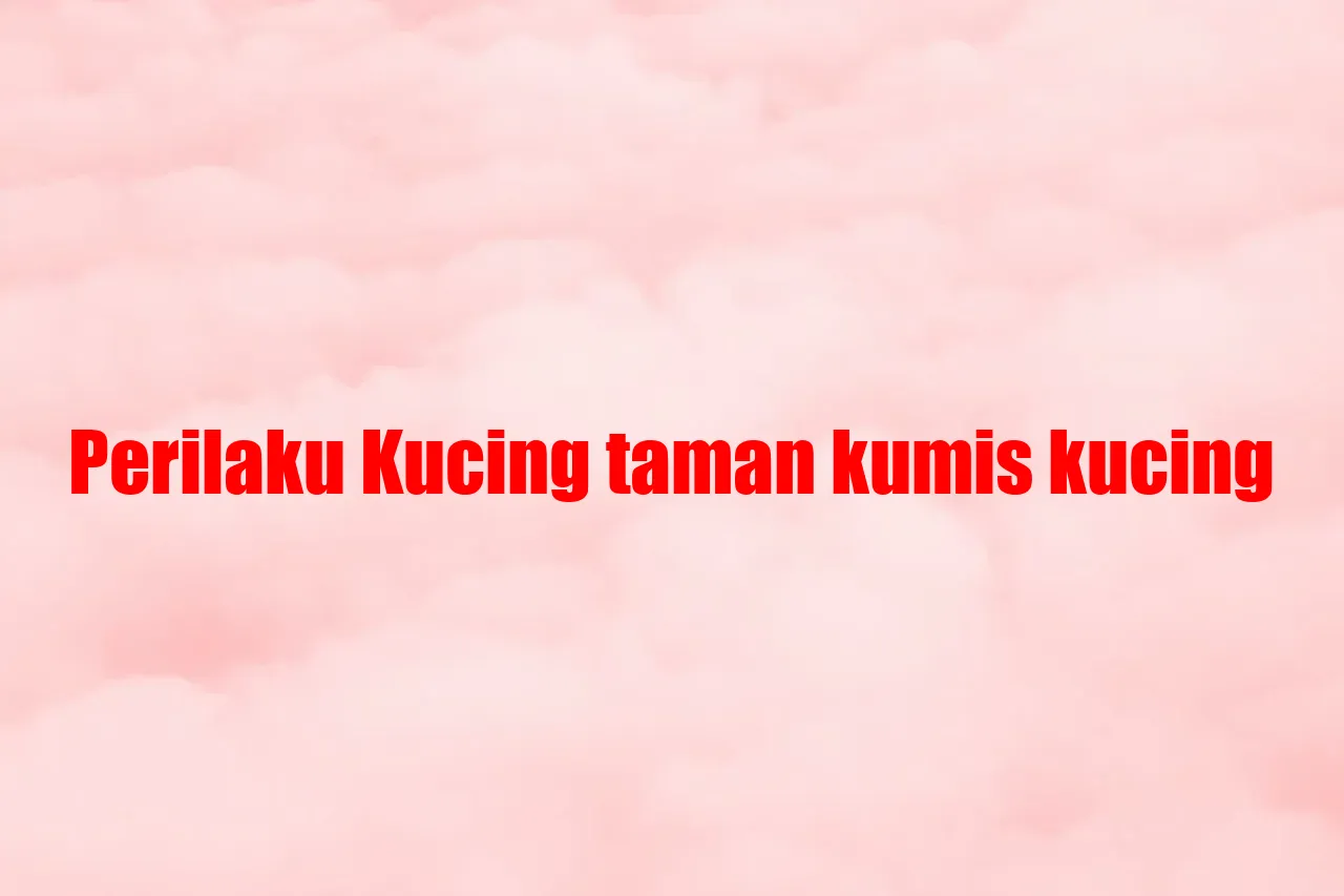 Perilaku Kucing Ras Taman Kumis Kucing