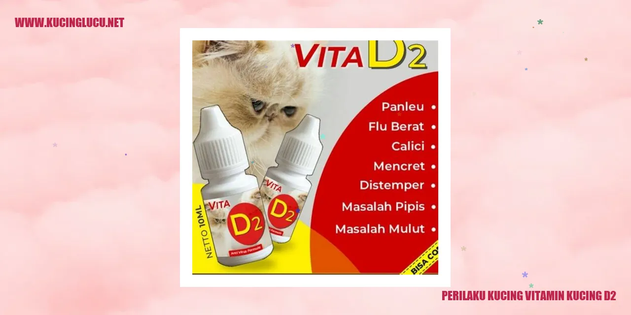 Perilaku Kucing vitamin kucing d2