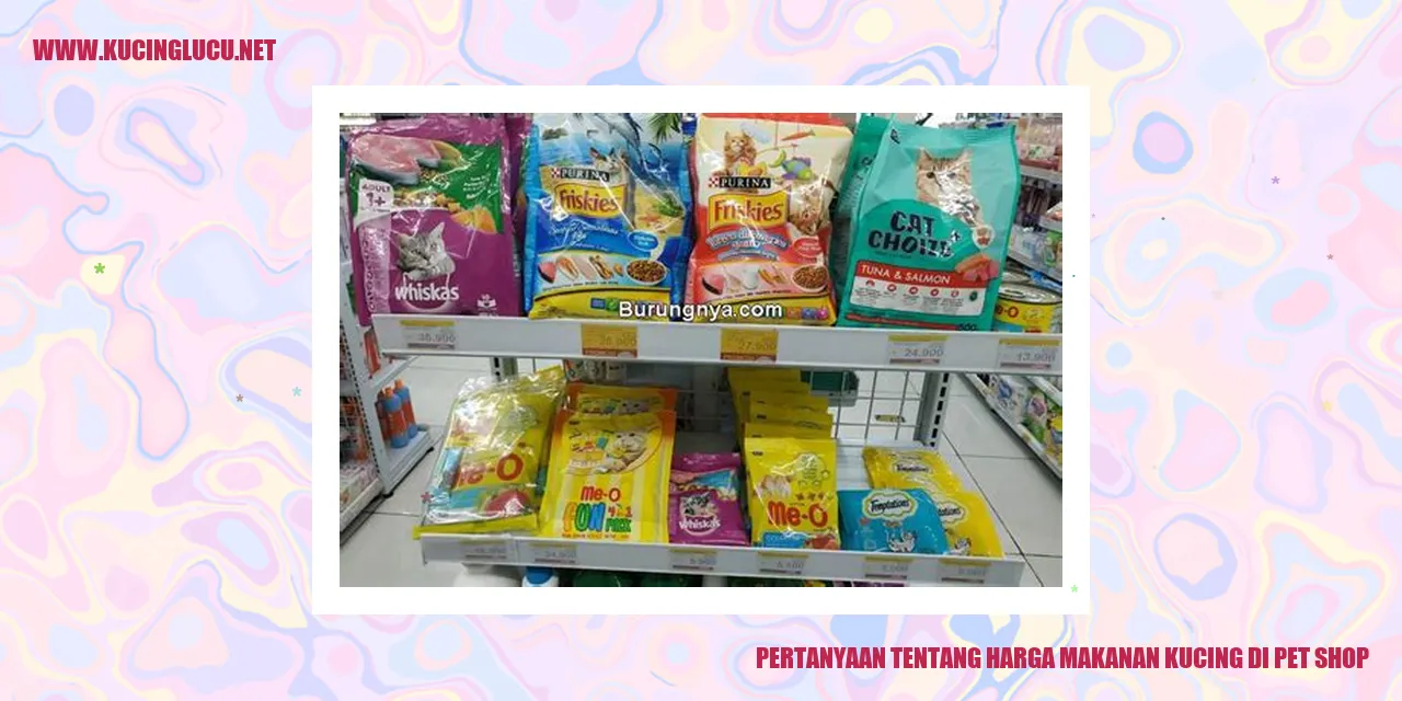 Mengenal Harga Makanan Kucing di Toko Hewan