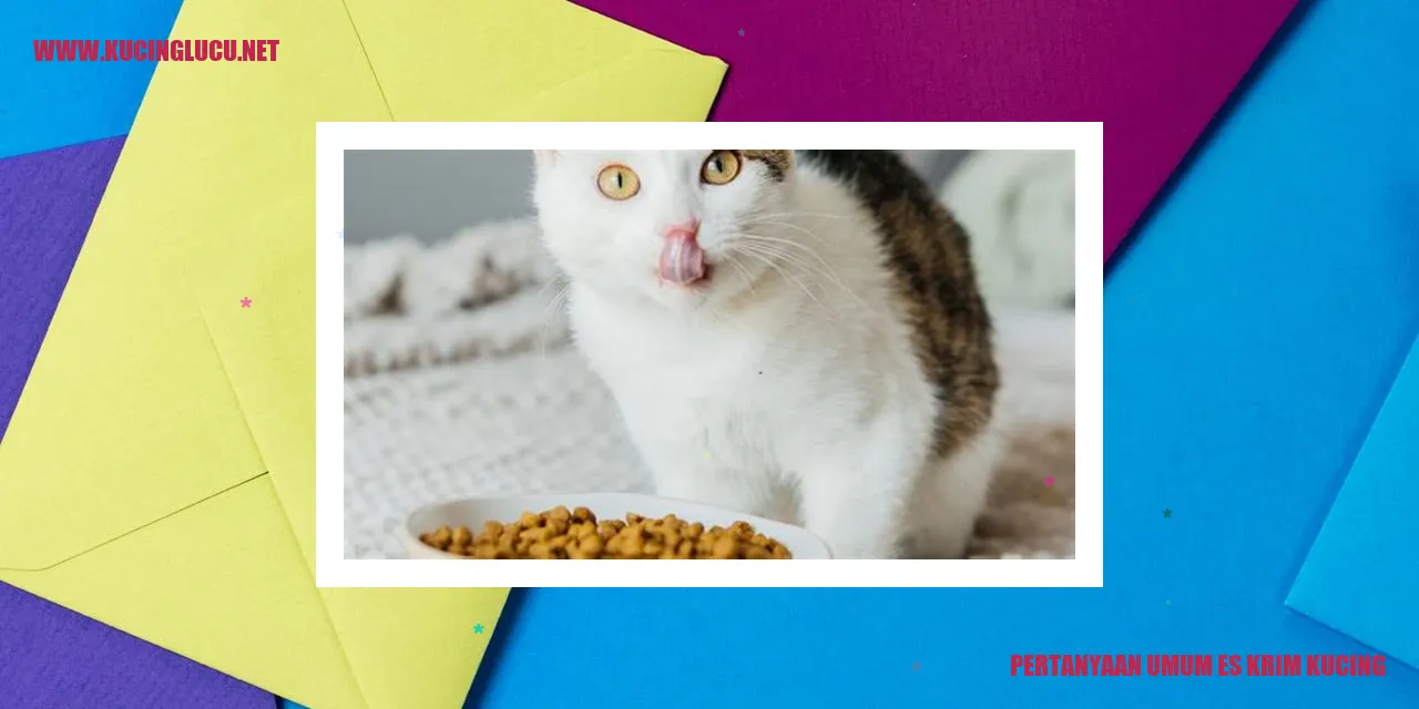 Gambar Kucing Menikmati Es Krim