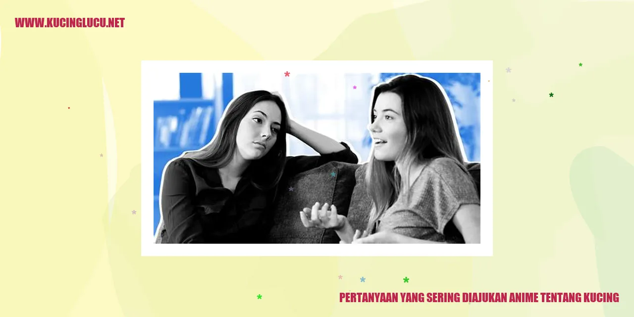 Ilustrasi Pertanyaan yang Sering Diajukan Anime tentang Kucing