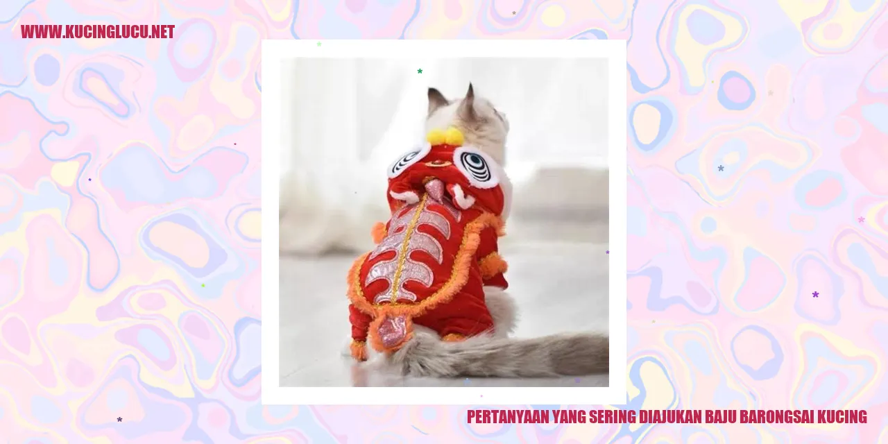 Baju Barongsai Kucing