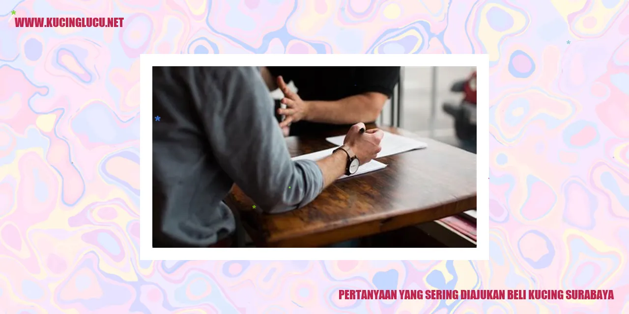 Pertanyaan yang Sering Diajukan beli kucing surabaya