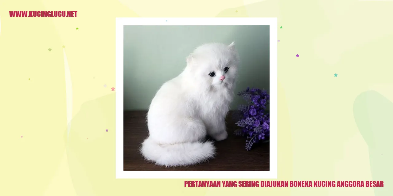 Boneka Kucing Anggora Besar
