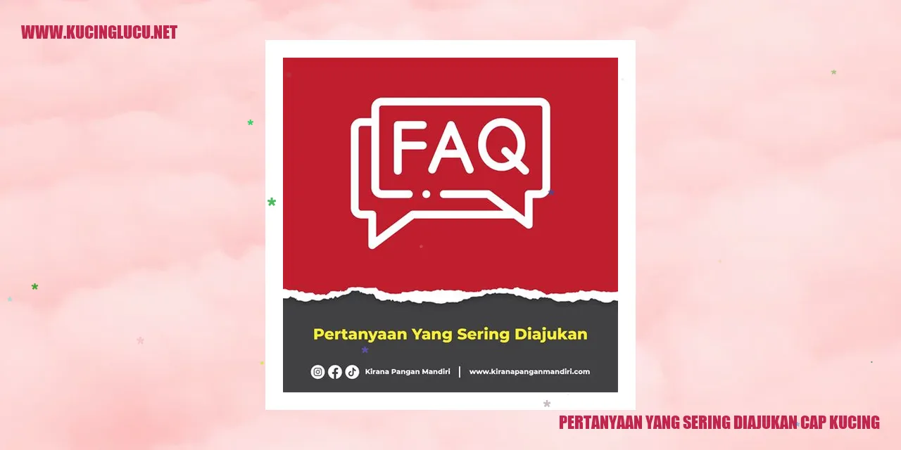 Pertanyaan yang Sering Diajukan tentang Kucing