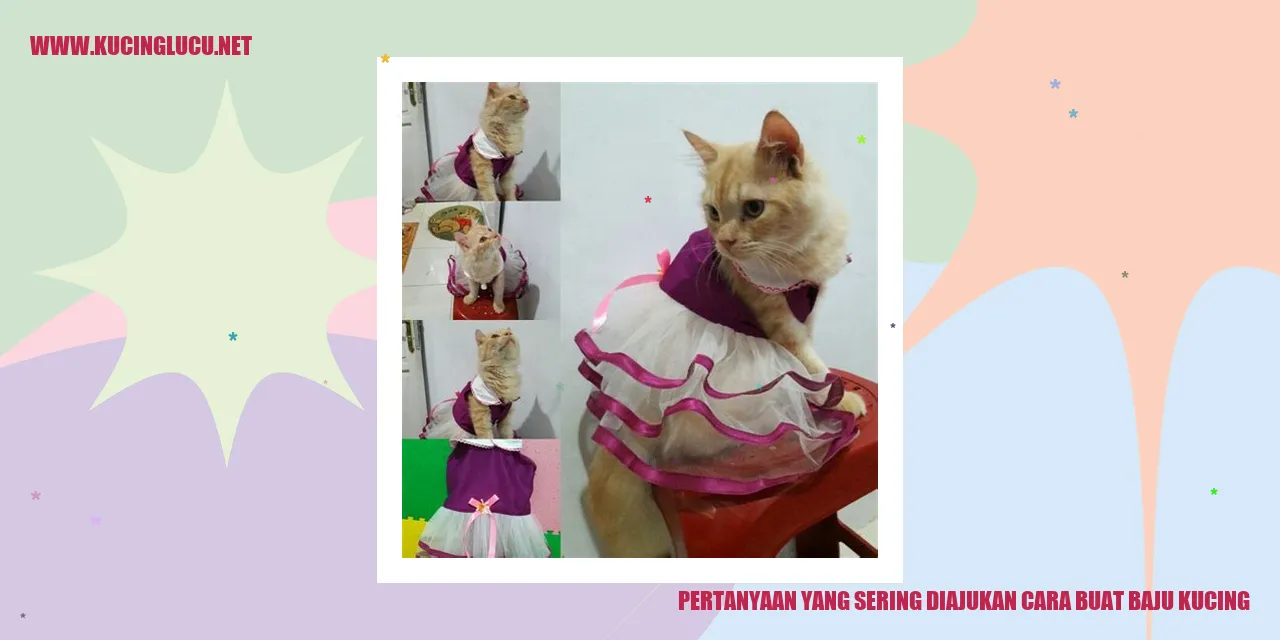 Pertanyaan yang Sering Diajukan tentang Cara Membuat Baju Kucing