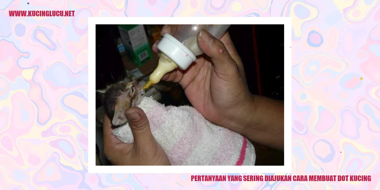 Cara Membuat Dot Kucing