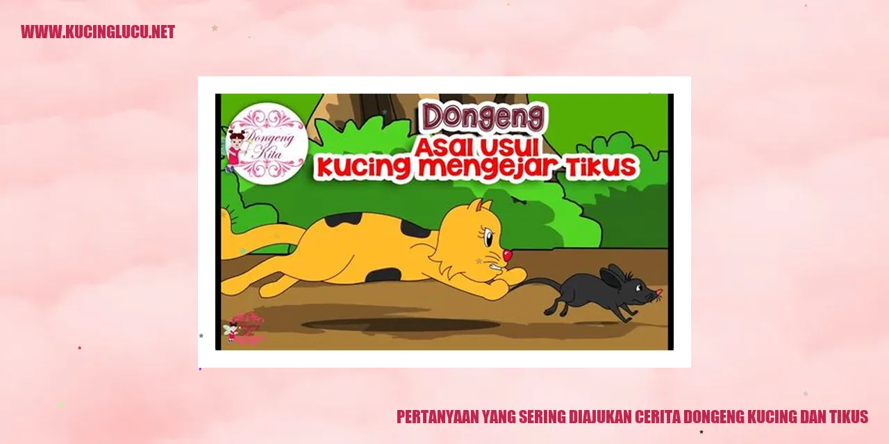 Ilustrasi Kisah Dongeng Kucing dan Tikus