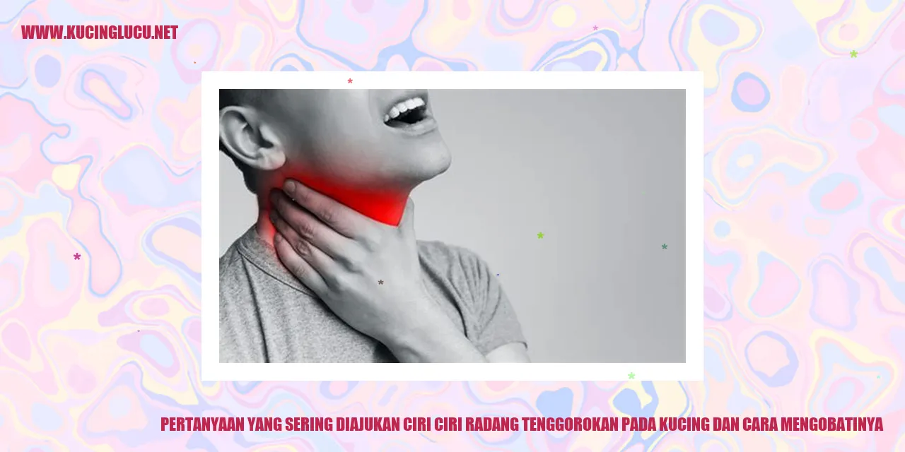 Ciri-ciri Radang Tenggorokan pada Kucing