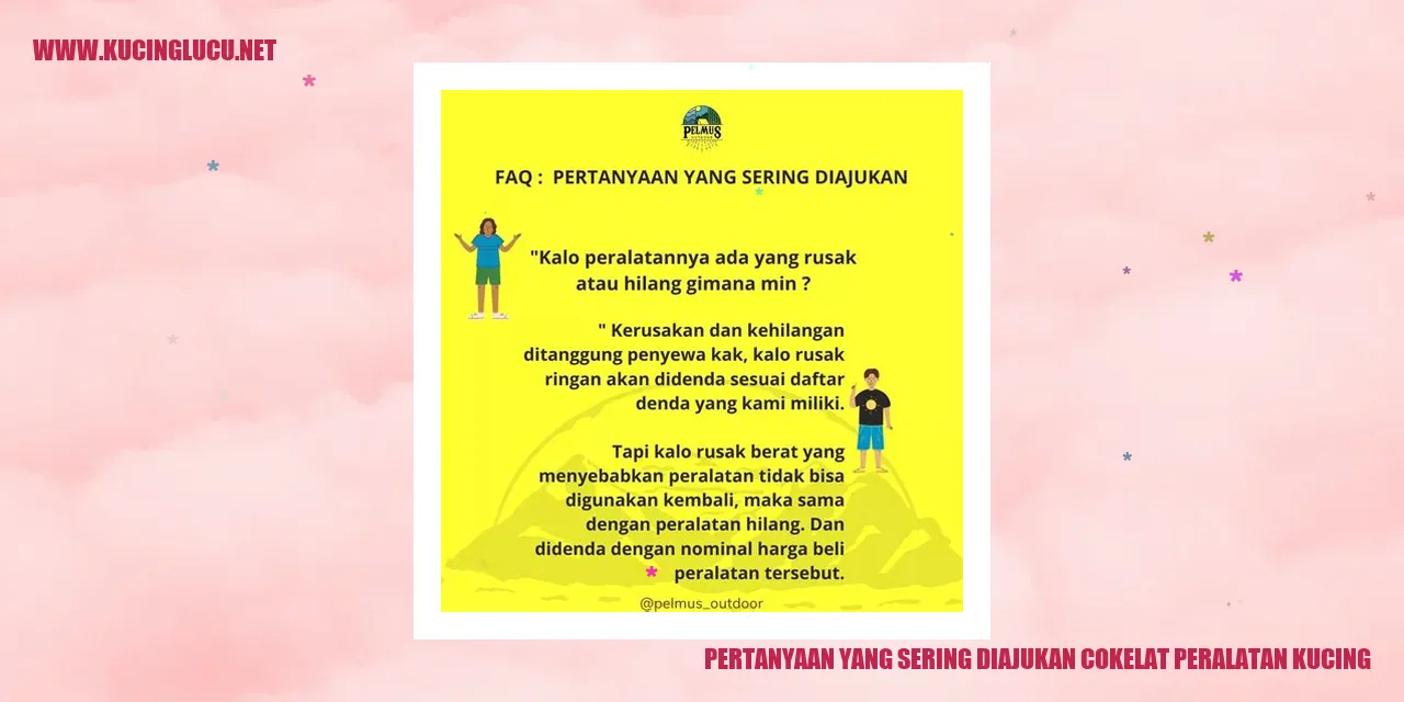 Pertanyaan yang Sering Diajukan cokelat peralatan kucing