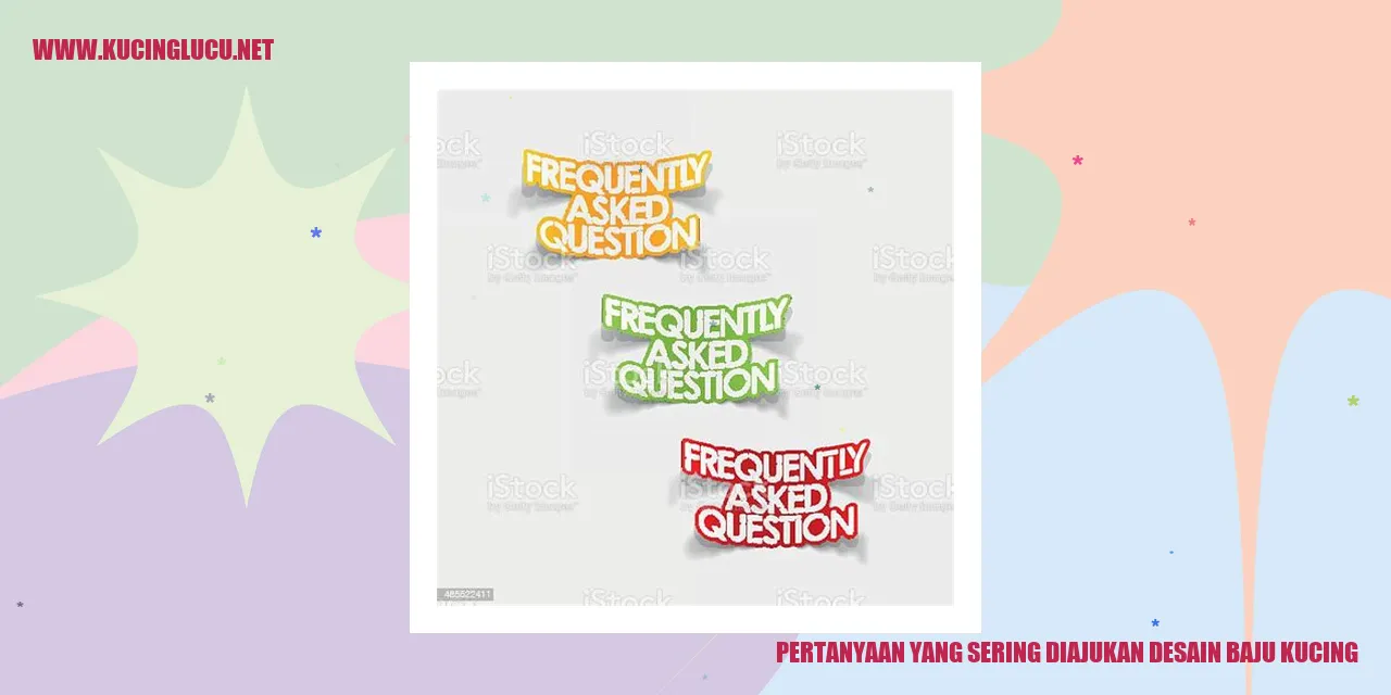 Desain Baju Kucing