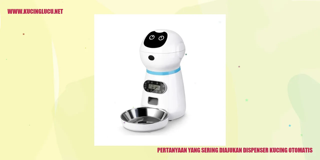Pertanyaan yang Sering Diajukan dispenser kucing otomatis