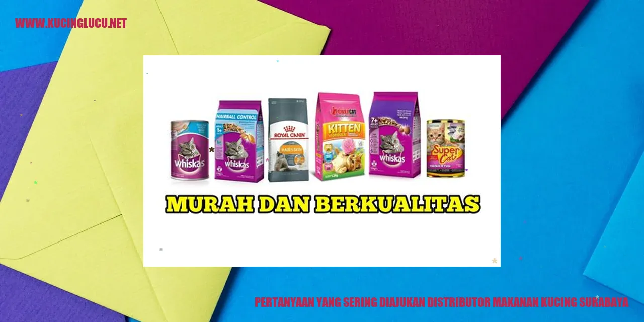 Distributor Makanan Kucing Surabaya