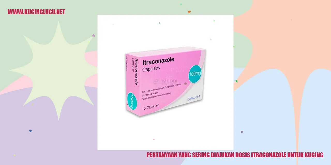 Pertanyaan yang Sering Diajukan dosis itraconazole untuk kucing