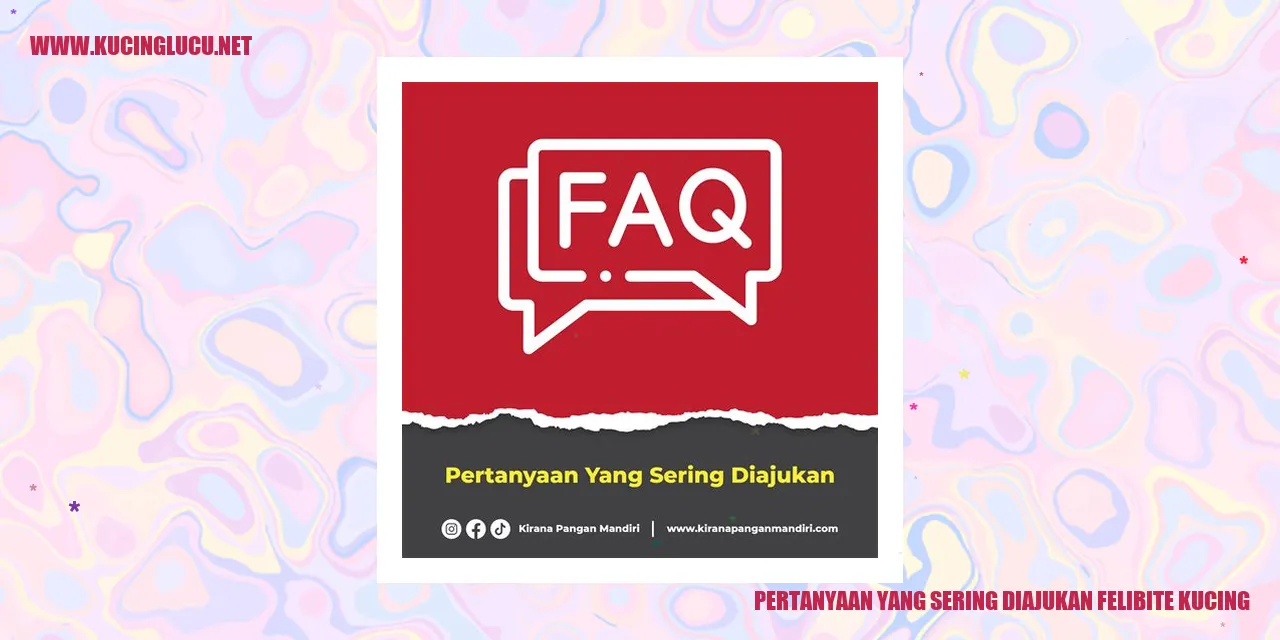 Pertanyaan yang Sering Diajukan felibite kucing