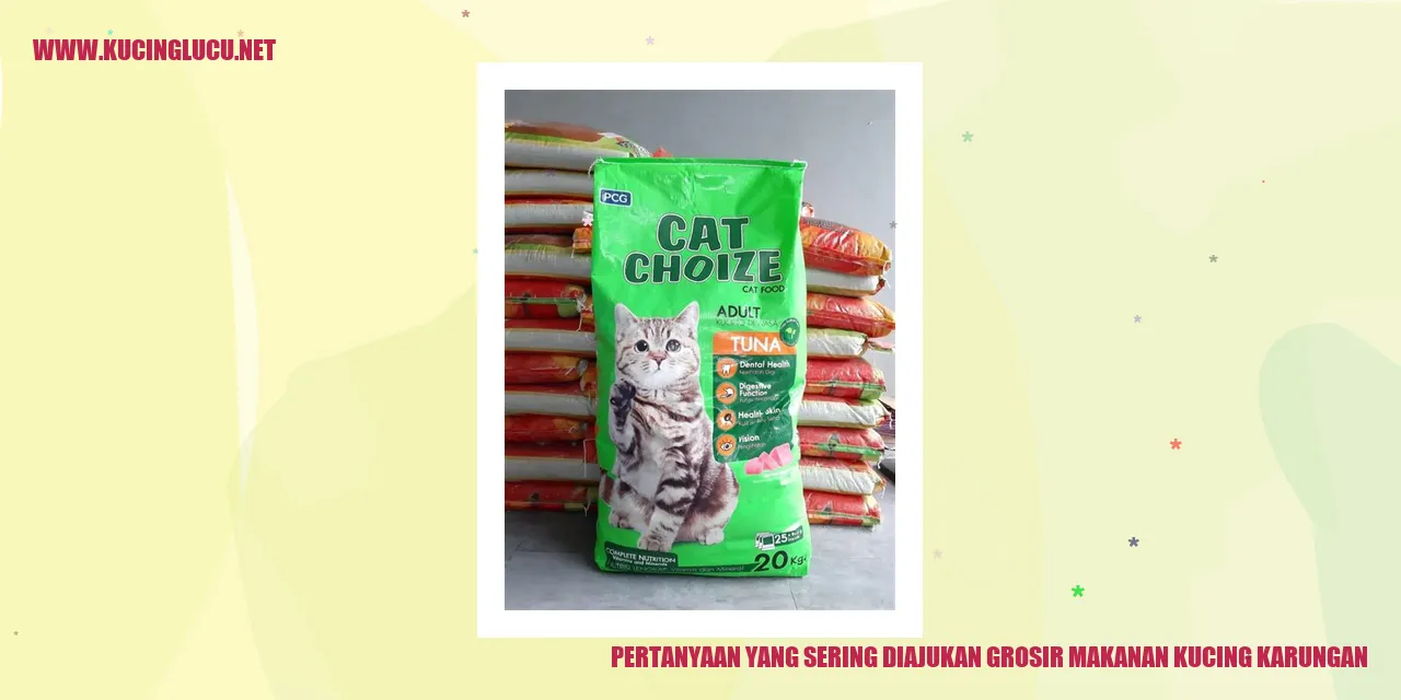 Pertanyaan yang Sering Diajukan grosir makanan kucing karungan