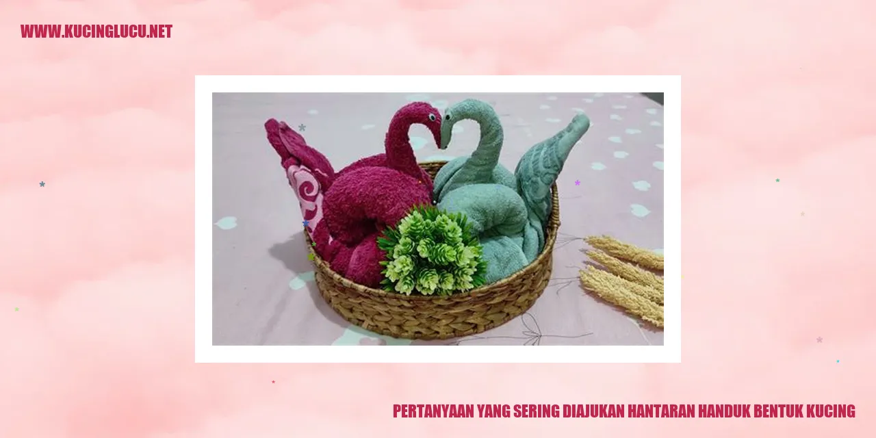 Hantaran Handuk Bentuk Kucing