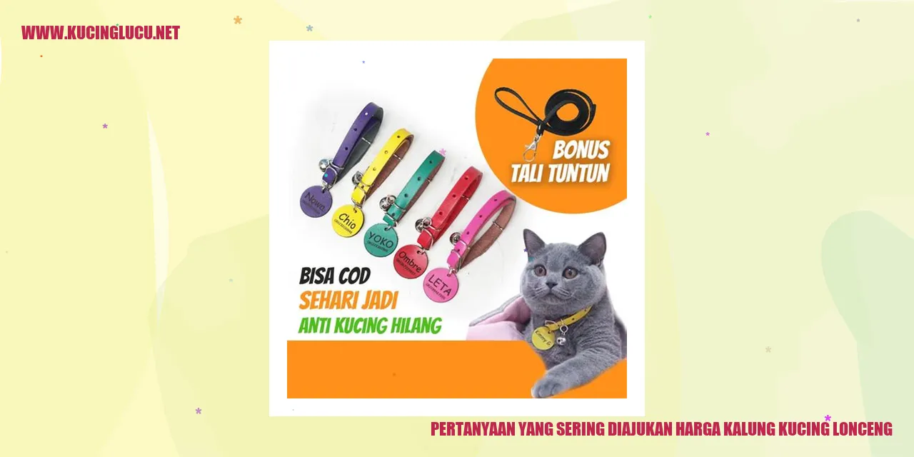 Pertanyaan yang Sering Diajukan harga kalung kucing lonceng