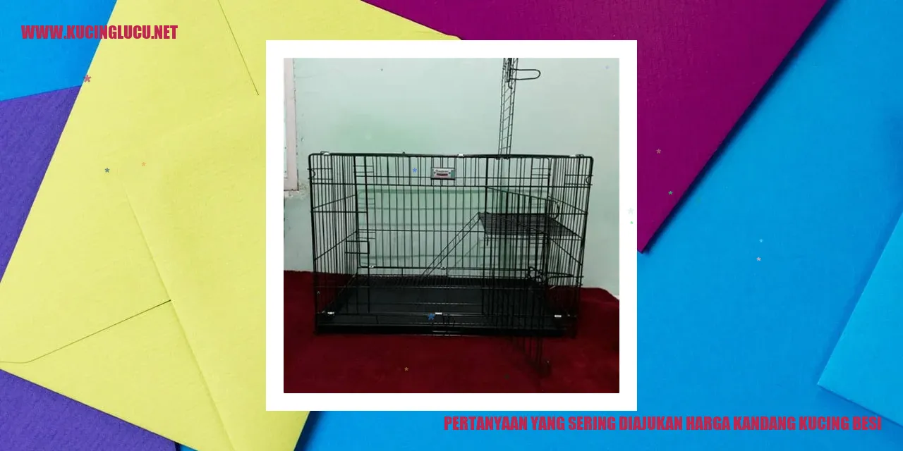 Kandang Kucing Besi