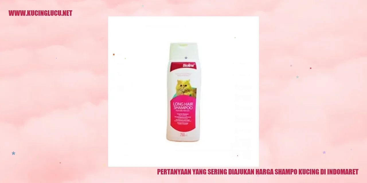 Pertanyaan yang Sering Diajukan harga shampo kucing di Indomaret