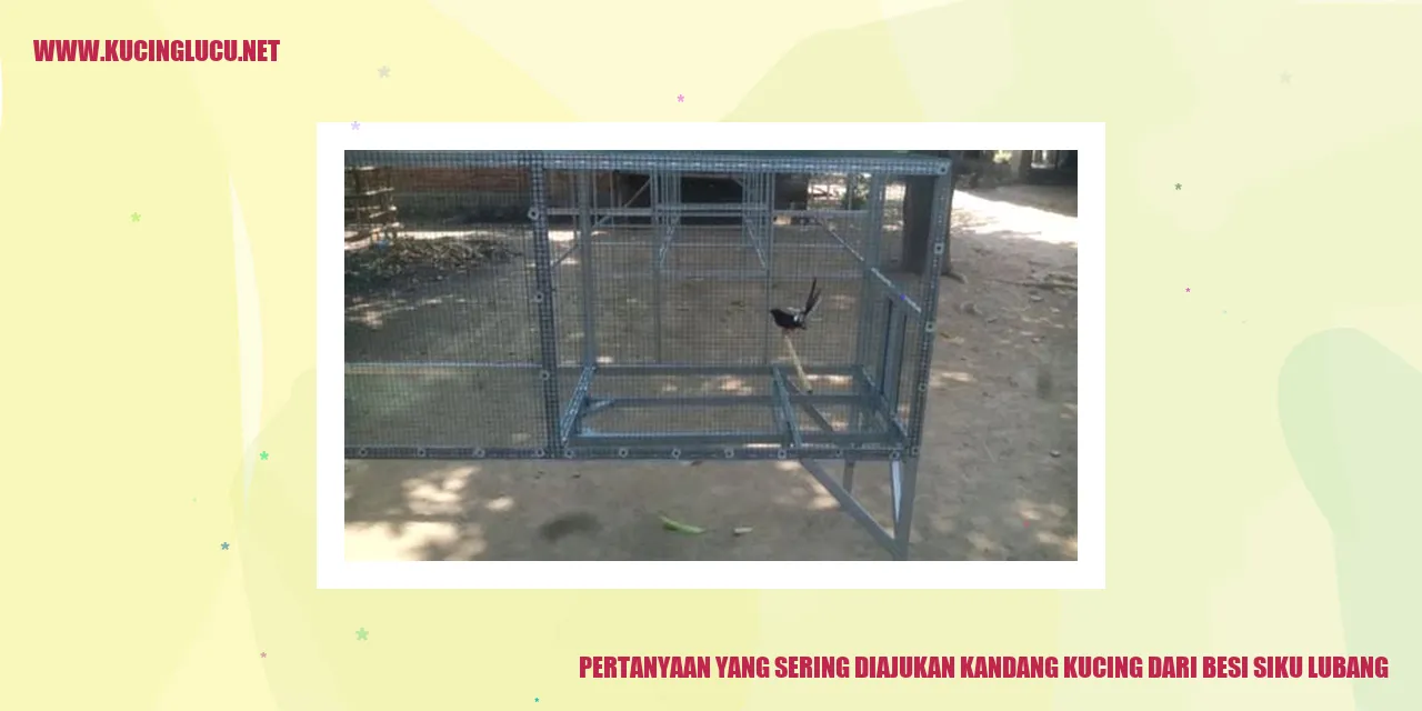 Kandang Kucing Besi Siku Lubang