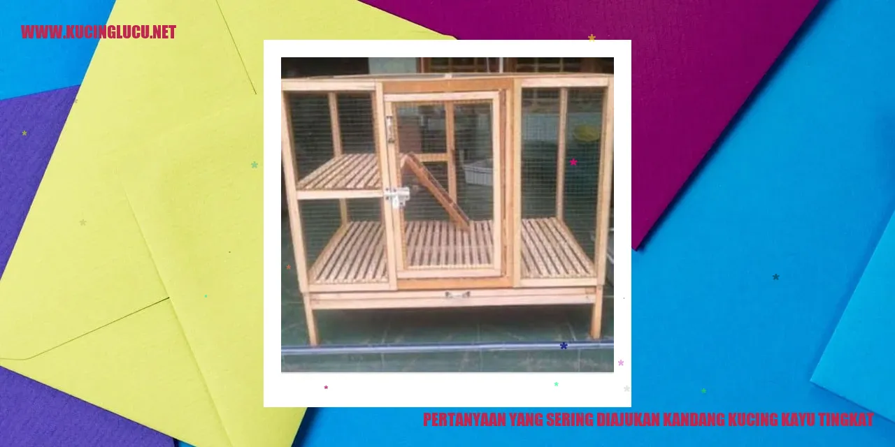 kandang kucing kayu tingkat