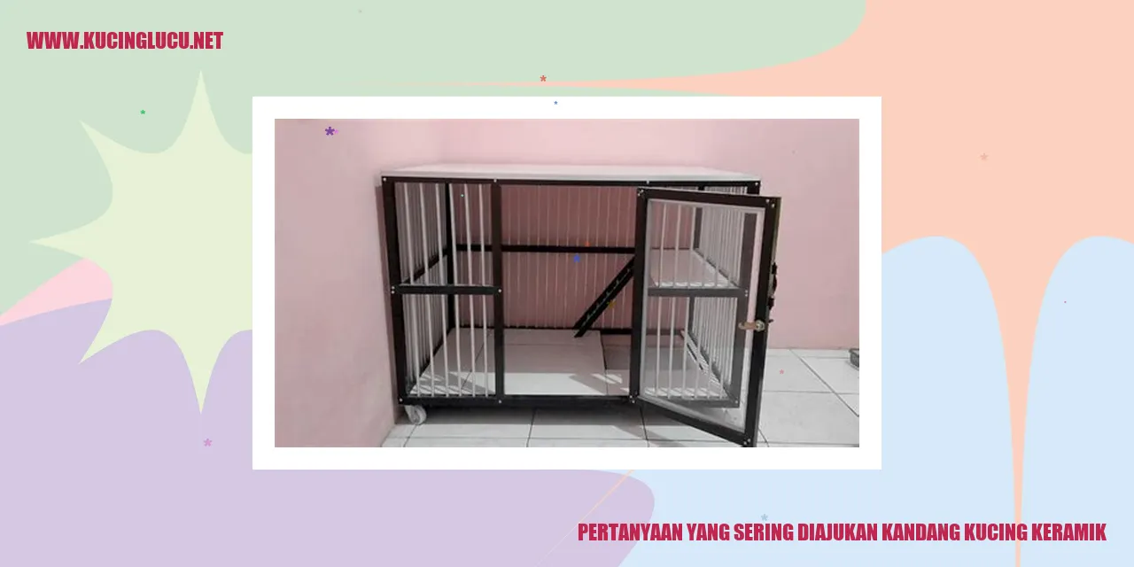 Kandang Kucing Keramik