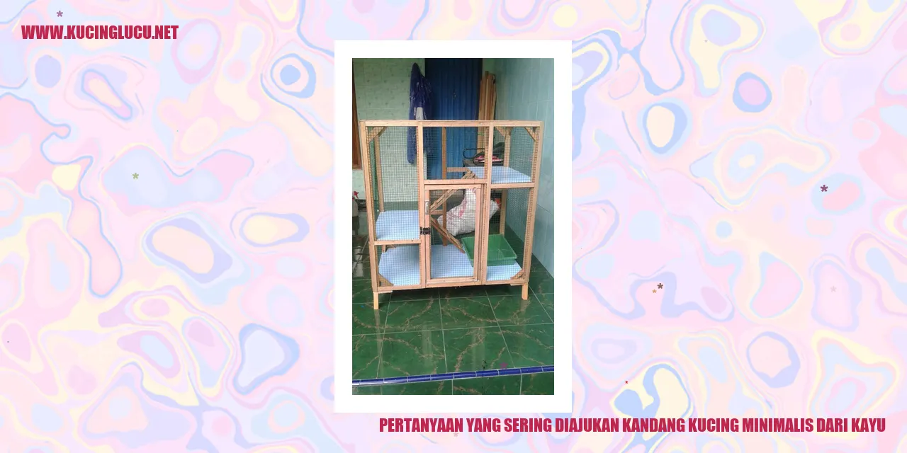 Kandang Kucing Minimalis dari Kayu