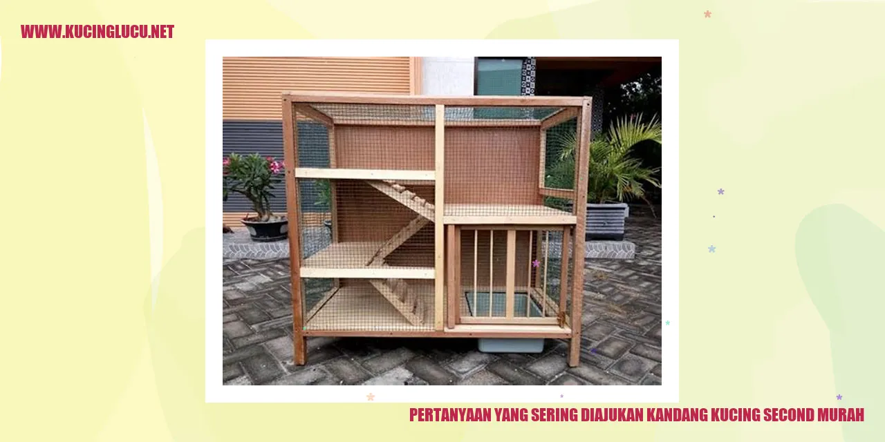 Kandang Kucing Bekas Murah
