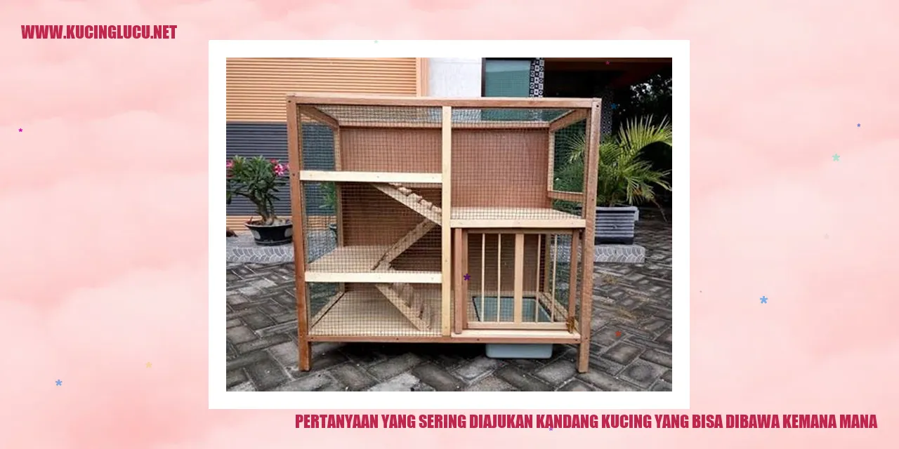 Kandang kucing yang bisa dibawa kemana-mana