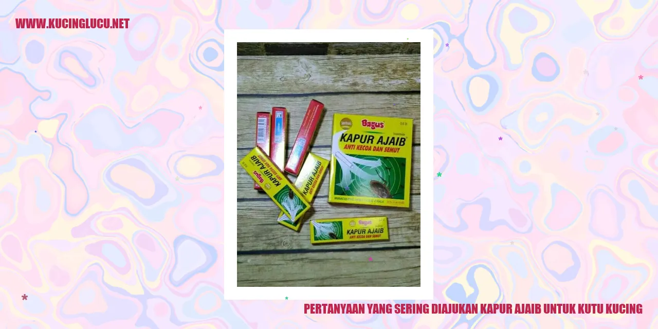Pertanyaan yang Sering Ditanyakan mengenai Kapur Ajaib untuk Kutu Kucing
