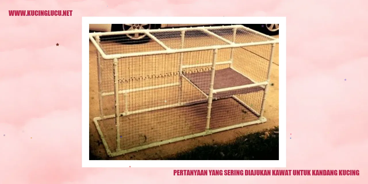 Kawat untuk Kandang Kucing