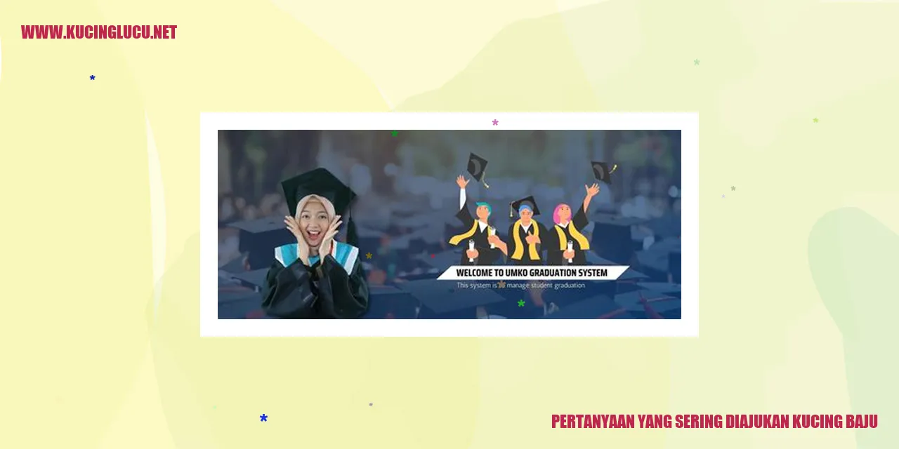 Pertanyaan yang Sering Diajukan tentang Kucing Baju