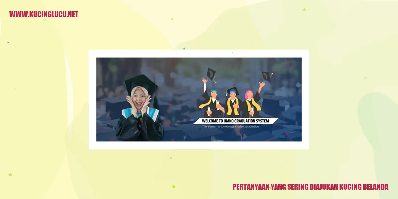 Pertanyaan yang Sering Diajukan tentang Kucing Belanda
