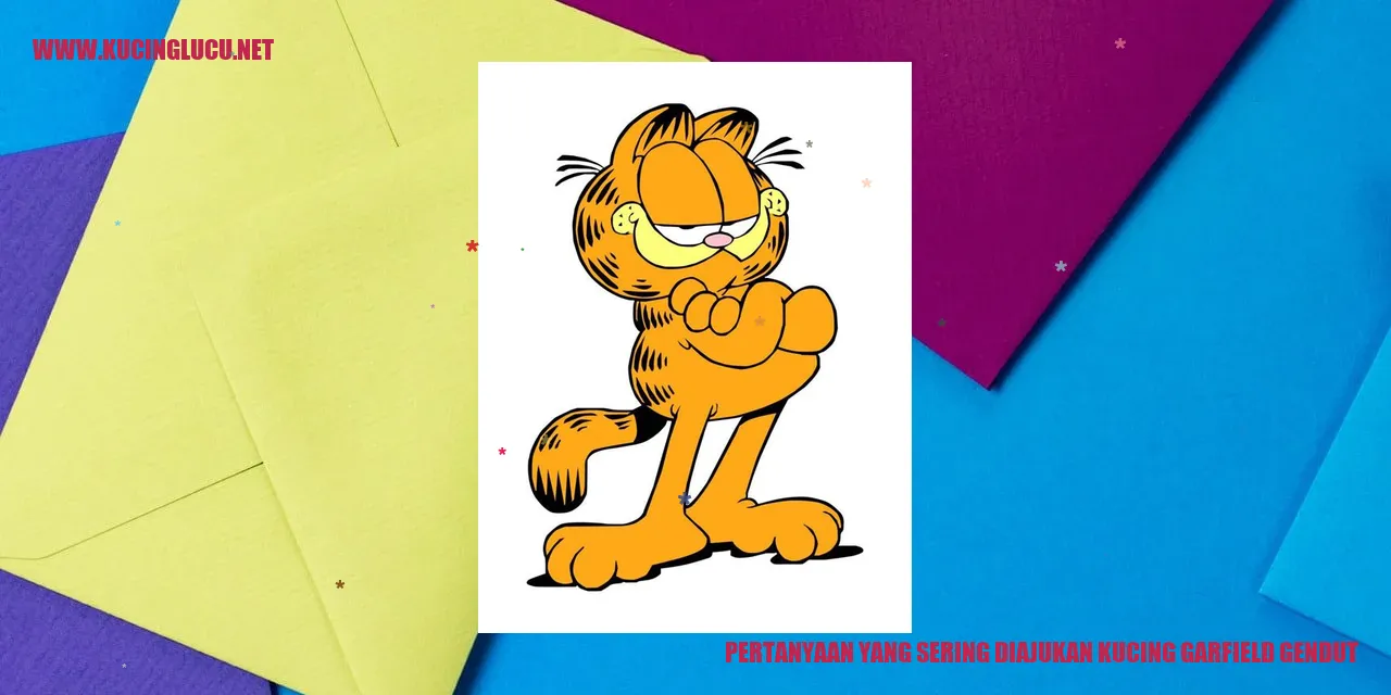Kucing Garfield yang Gendut