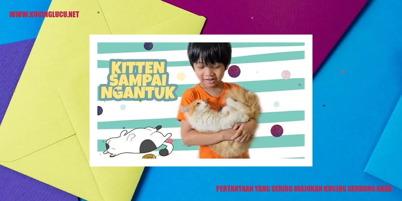 Kucing gendong anak