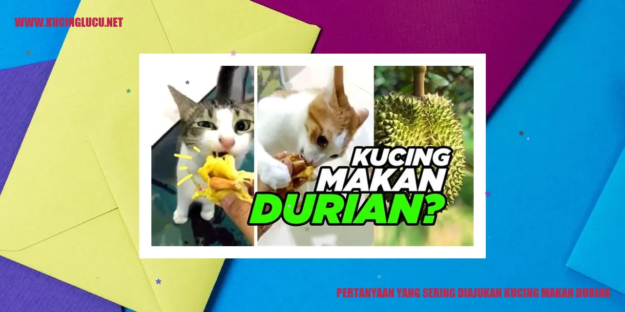 Gambar Kucing Makan Durian