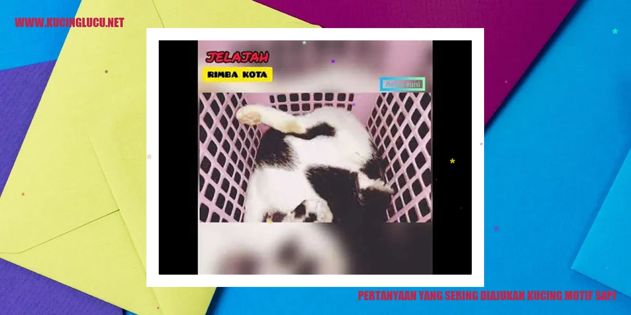 Kucing motif sapi