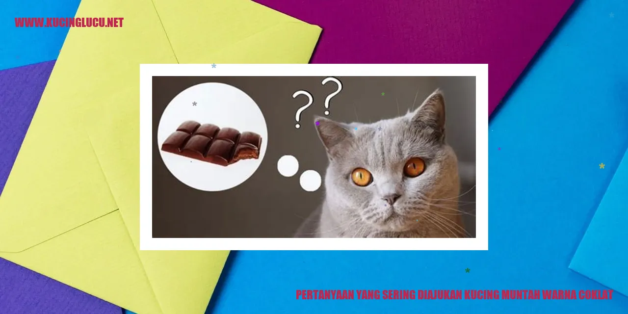 Ilustrasi Kucing Muntah Warna Coklat