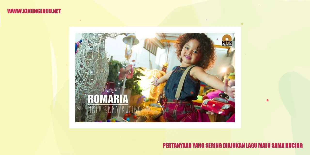 Gambar: Pertanyaan yang Sering Diajukan mengenai lagu Ragu dengan Kucing