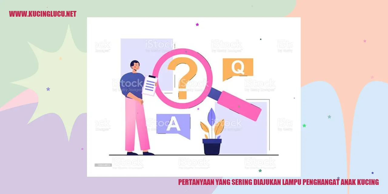 Lampu Penghangat Anak Kucing